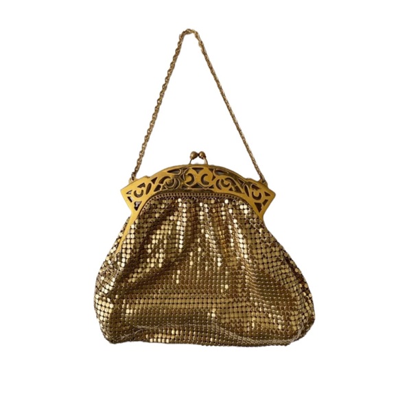 Vintage Whiting & Davis Small Gold Mesh Purse - Picture 9 of 9